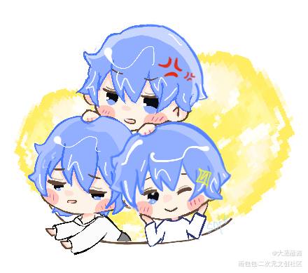 艹耳小傻逼!_我行让我上简茸q版同人绘画作品