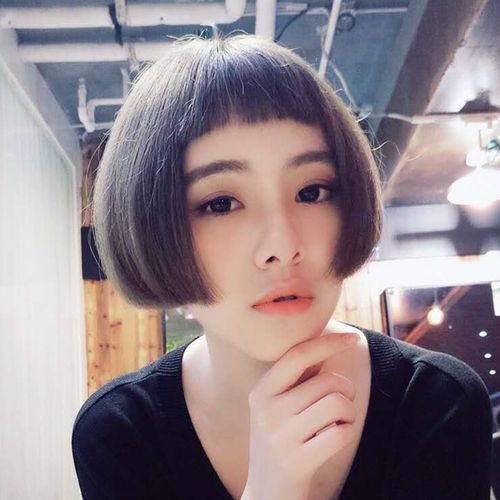 [丝之源假发] 头韩国内扣短直发波波头假发空气刘海自然逼真 bobo