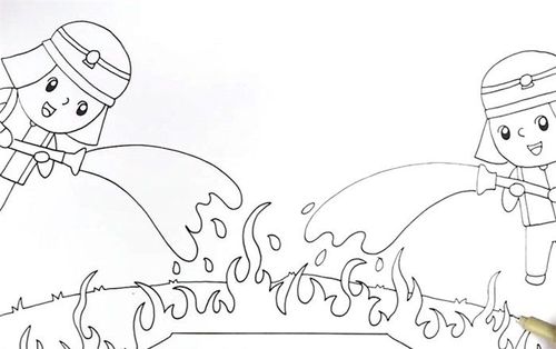 关于消防安全的画简单