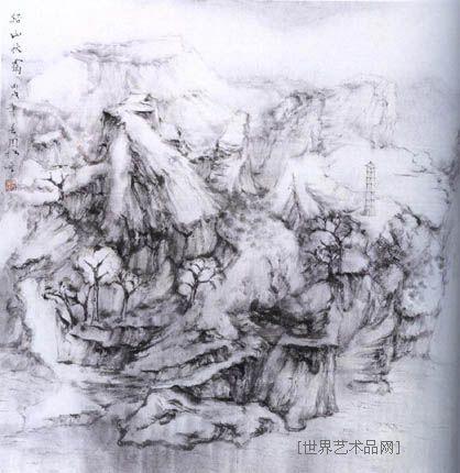 周松-山水-淘宝-名人字画-书画服务中心,书画销售中心,书画拍卖中心