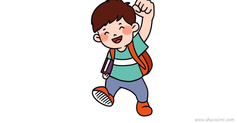 男生儿童画怎么画男生简笔画顺序