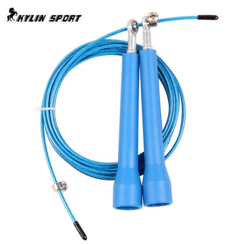 专业健身速度跳绳万向轴承钢丝极速跳绳可调节竞技跳绳长手柄跳