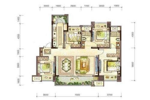 蓝光雍锦府户型图_房型图_户型图大全-重庆楼盘网