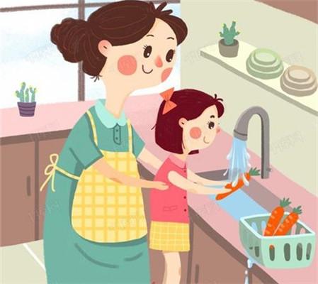 超短作文100字帮妈妈洗菜