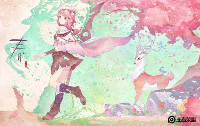王者荣耀 瑶 四季海报 - 堆糖,美图壁纸兴趣社区