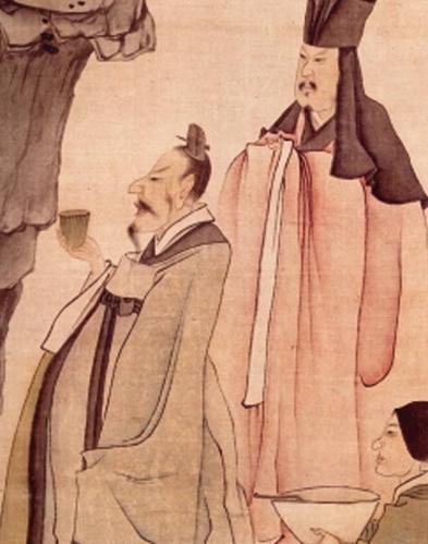 而男子呢,也是以戴头巾,梳高髻,或是戴帽子.