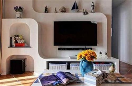 33款小户型客厅电视背景墙效果图 美观 强大收纳功能