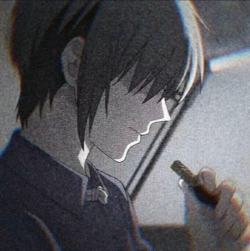 动漫头像:男生黑化头像,男孩子们是怎么走出失恋的阴影呢?