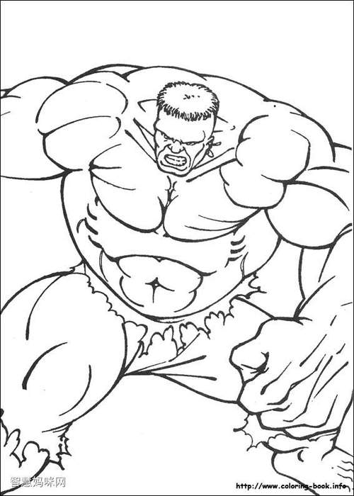 超级英雄绿巨人简笔画7