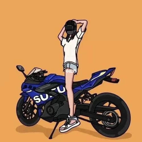 机车女孩情头_机车_情侣头像_头像_机车女孩_素材_头像