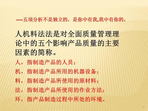 人机料法环的分析ppt幻灯片.ppt