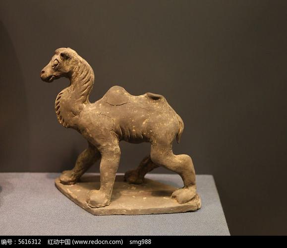 古代骆驼陶俑雕像