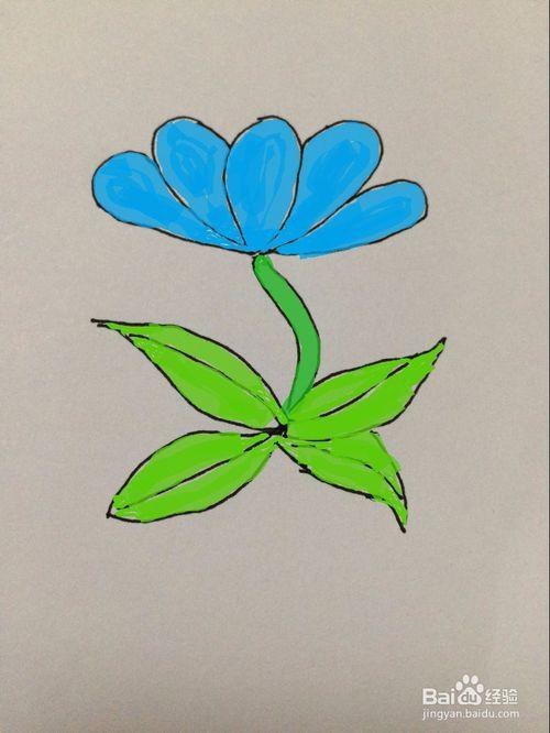 简单小花画法步骤图