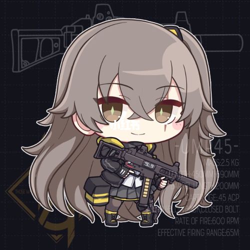 少女前线q版小人立绘(高清壁纸)_壁纸_素材_壁纸