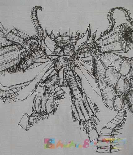 机甲简笔画图片