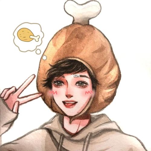 手绘头像|95小宋:  要不要来一口哇～_手绘_头像_宋亚轩_时代少年团