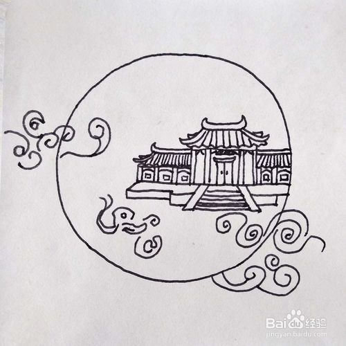 月亮广寒宫简笔画