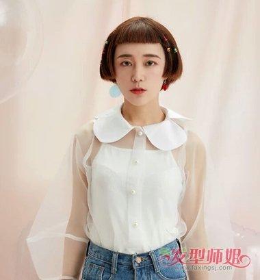 女生超短刘海层次短发发型
