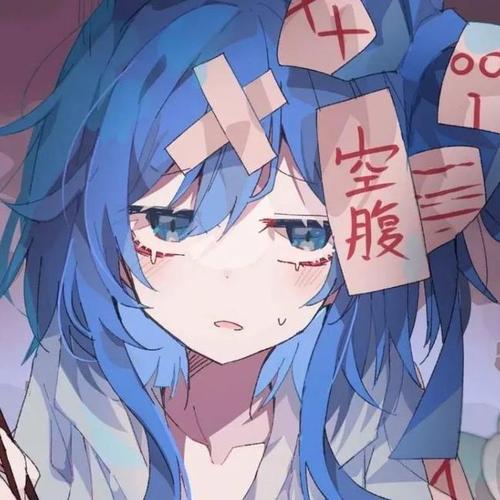 动漫女头:蓝色小清新头像