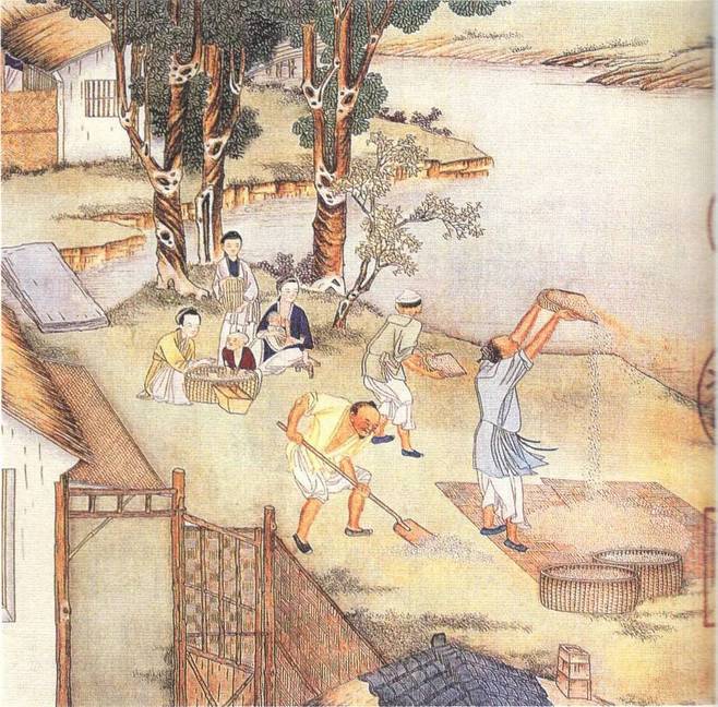 《佩文斎耕织图》——上卷 来一起体验古代乡村生活-书画-就爱阅读网