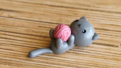 超轻粘土diy的"小金鱼"