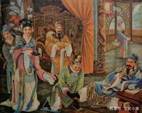 力士脱靴,贵妃磨墨.