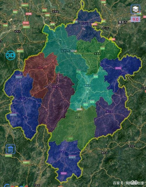 抚州市2区9县,城区面积排名,最大是东乡,最小是资溪