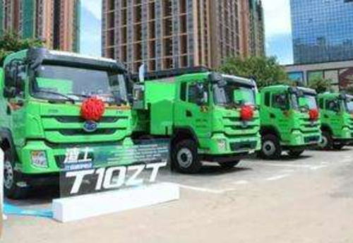 500辆国产比亚迪渣土车投入运营,纯电动无污染,很多人