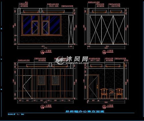 总经理办公室立面图