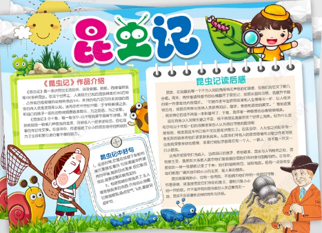 昆虫记电子版手抄报 昆虫记手抄报
