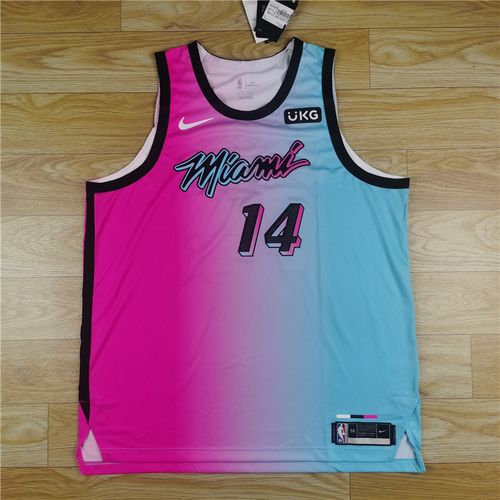 正品希罗迈阿密热火nike2021城市au球员球衣衣带篮球服