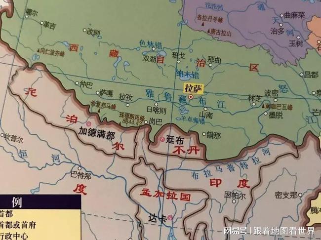 从地图上看,虽然锡金邦最北处离西