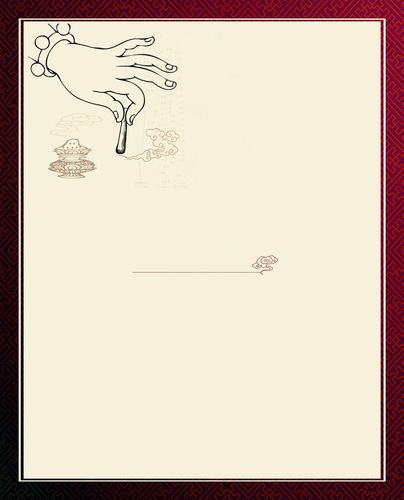 中国风古典艾灸浅色背景素材