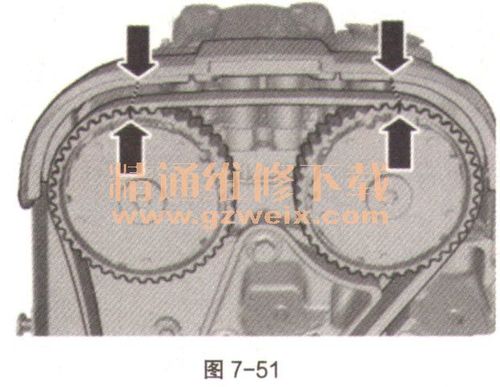 2015～2016年国产沃尔沃s80l(2.0t b5204t9)发动机正时校对方法