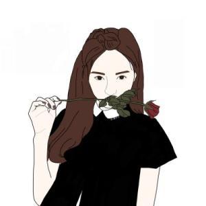 qq头像 qq卡通头像 手绘简约个性女生qq头像