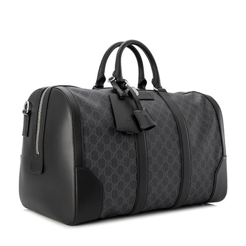 gucci/古驰soft gg supreme男士帆布拉链双手提旅行包 474131k5ian