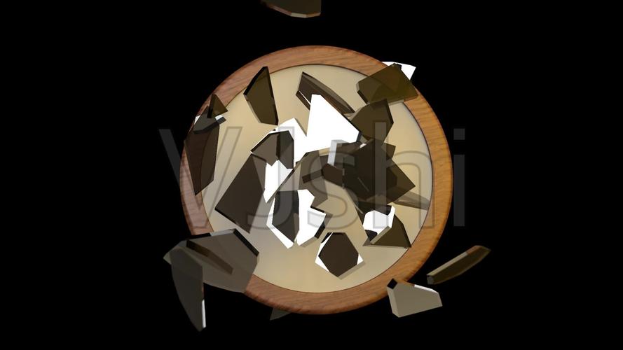 破镜重圆镜子破碎高清视频素材