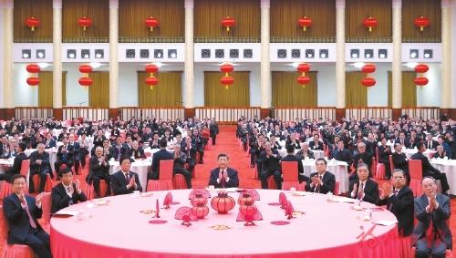中共中央国务院举行春节团拜会