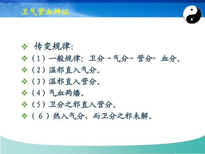 卫气营血辨证ppt