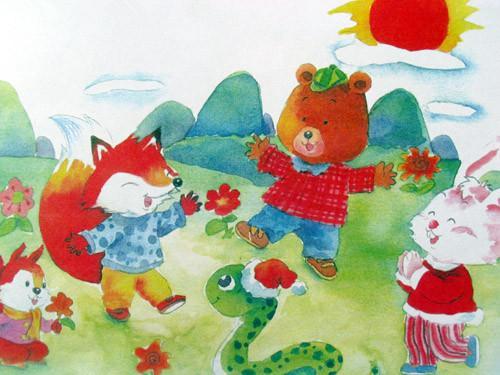 小狐狸画春天故事简笔画