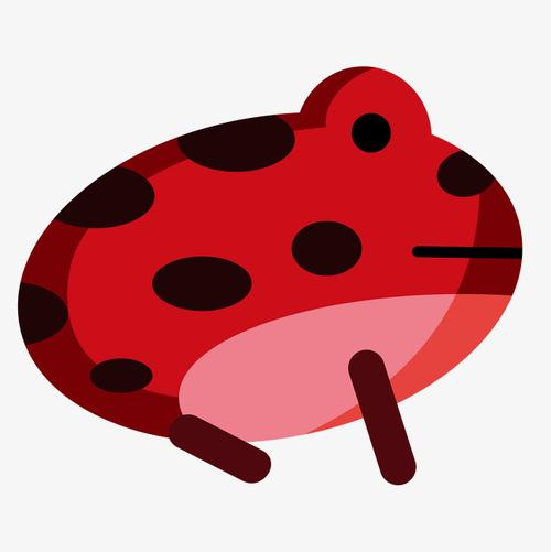 青蛙卡通红色的青蛙png