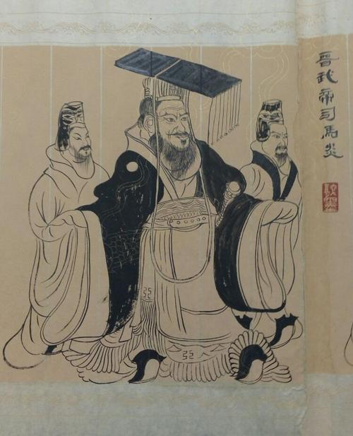铁线描《十三帝王图》