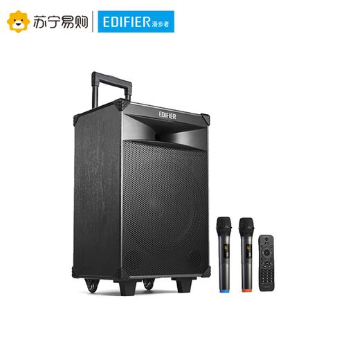 edifier/漫步者 pw312移动蓝牙音响广场舞k歌拉杆音箱户外话筒 台式