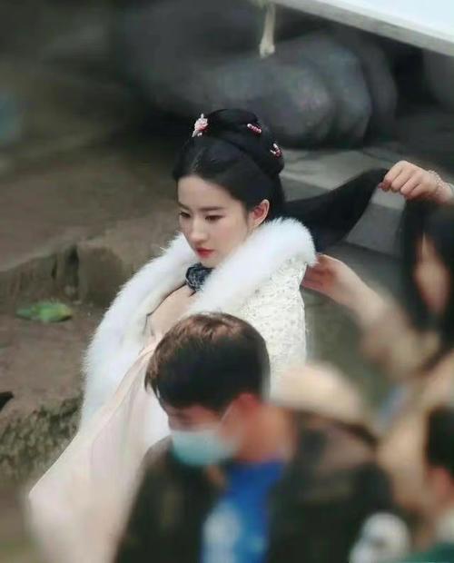 刘亦菲梦华录白衣盘发路透