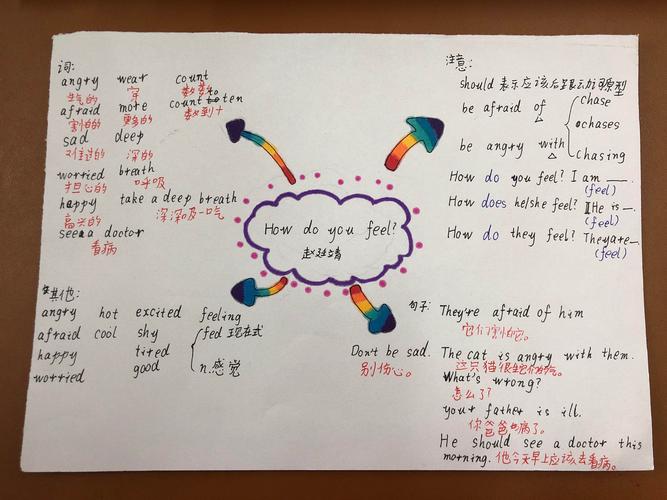 英语"思维导图"展示(六1,六2)