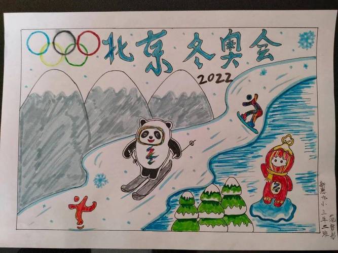 彤作品71冬奥会新惠九小 四年6班 邱嫣然本次画展形式包括国画,素描