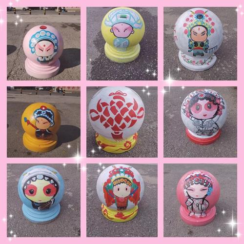 彩绘装点城市,传承咸宁文化_石墩