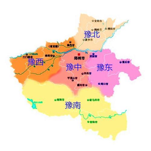 河南行政区划图