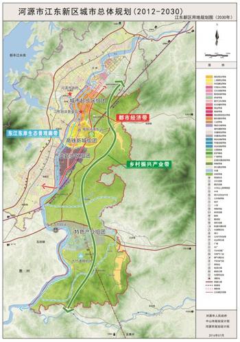 位于河源中心城区东岸,与中心城区一江之隔,数桥相连,下辖临江镇,古竹