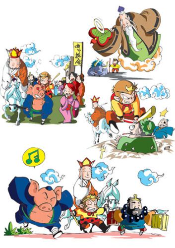 q版西游记插画选